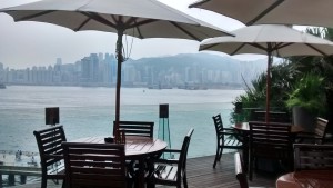 View from the Intercontinental Hong Kong Pool