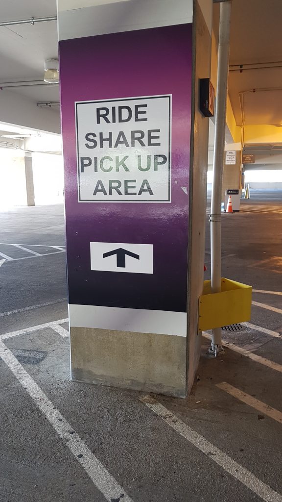 Directions to Las Vegas Ride Share Pickup