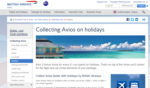 british airways holidays - InsideFlyer UK