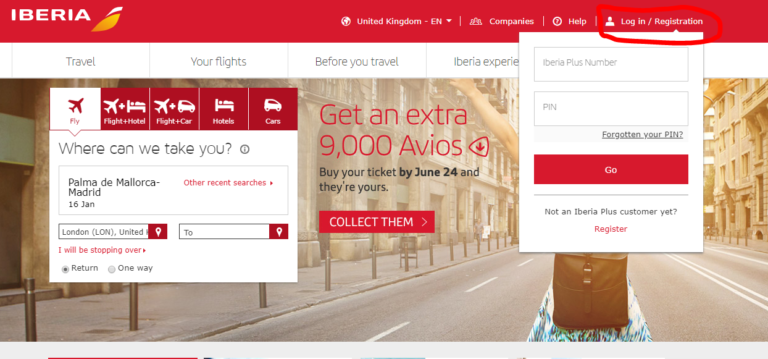 iberia travel agent website