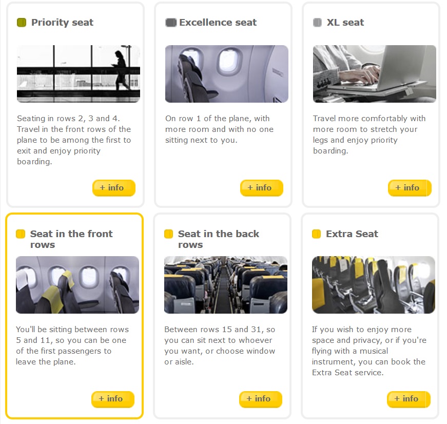 Vueling Seating Chart