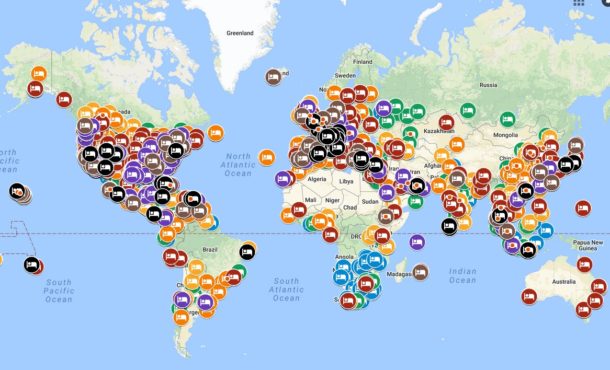 Fancy A Map Showing All Marriott / SPG Hotels In Their New Award ...