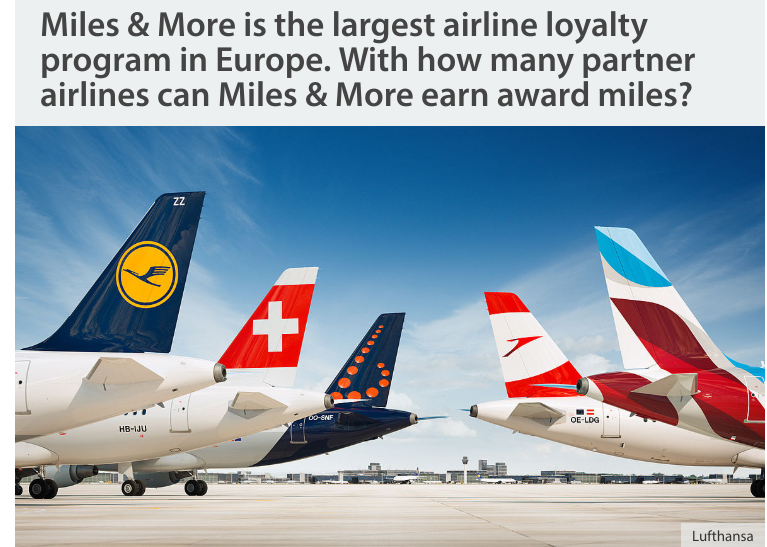 Lufthansa 'Miles & More' Competition Win Miles Packages Worth A Total