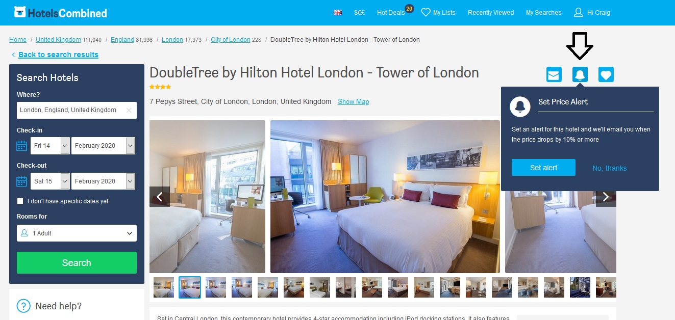 hotelscombined alert - InsideFlyer UK