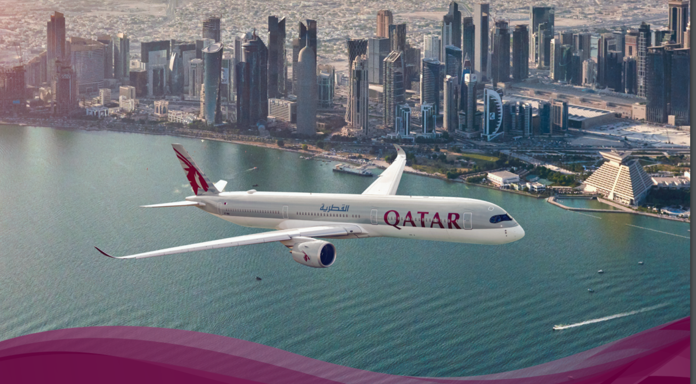 Катар купить авиабилет. Катар Эйрлайнс. Quatar АИР. Qatar Airways самолеты. Глобал Вижион Катар Эир.