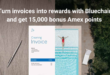 Bluechain AMEX promotion banner