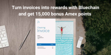 Bluechain AMEX promotion banner