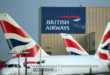 British Airways planes in airport